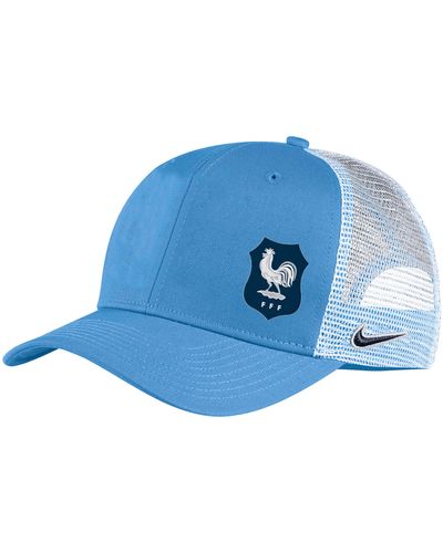 Nike France National Team Classic99 Soccer Trucker Adjustable Hat - Blue