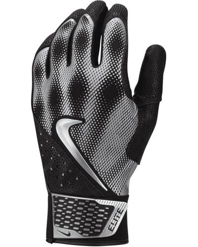 Nike Alpha Elite Baseball Batting Gloves - Black