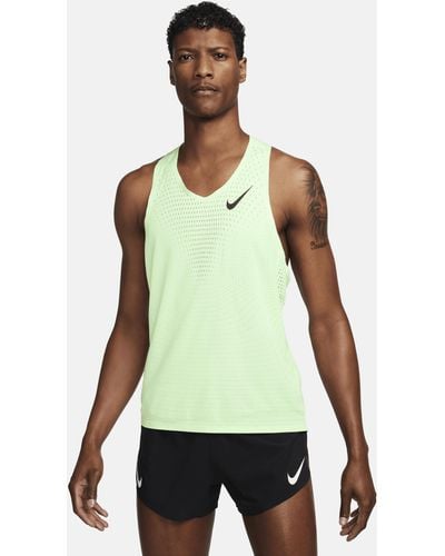 Nike Aeroswift Dri-fit Adv Running Singlet - Green