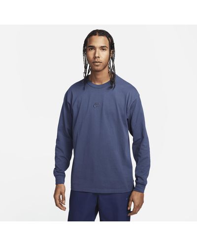 Nike Sportswear Premium Essentials Long-sleeve T-shirt - Blue