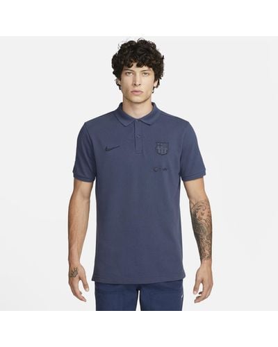 Nike Polo da calcio fc barcelona da uomo - Blu