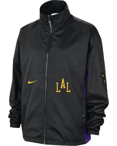 Nike Los Angeles Lakers Starting 5 2023/24 City Edition Nba Courtside Jacket - Black