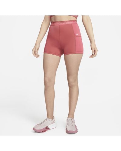 Nike Pro High-waisted 3" Training Shorts With Pockets - Purple