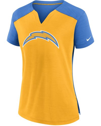 Nike Dri-fit Exceed (nfl Los Angeles Chargers) T-shirt - Yellow