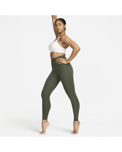 Nike Zenvy Gentle-support High-waisted Full-length Leggings - Green