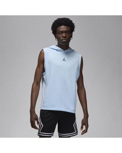 Nike Jordan Dri-fit Sport Fleece Sleeveless Hoodie - Blue