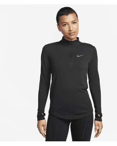 Nike Dri-fit Swift Long-sleeve Wool Running Top Nylon - Black
