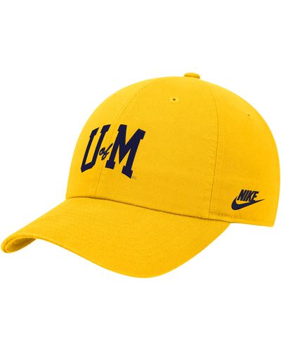 Nike Michigan College Adjustable Cap - Yellow