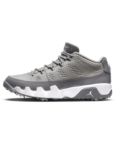 Nike Air Jordan 9 G Golf Shoes Leather - Grey