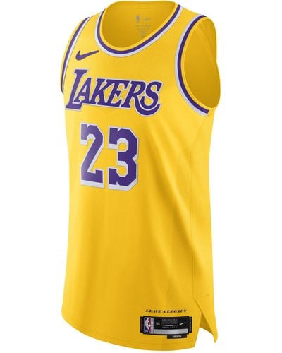 Nike Los Angeles Lakers Icon Edition 2022/23 Dri-fit Adv Nba Authentic Jersey - Yellow
