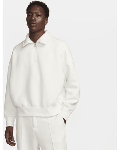 Nike Tech Fleece Reimagined 1/2-zip Top - White