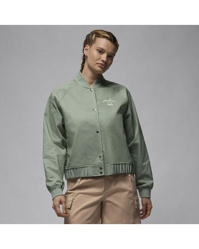 Nike Jordan Varsity Jacket Cotton - Green