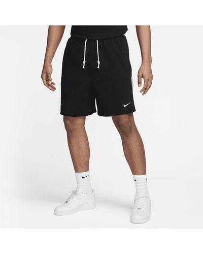 Nike Shorts da basket reversibili 21 cm dri-fit standard issue - Nero