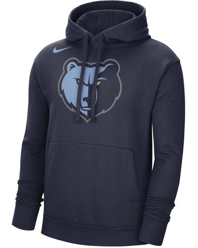 Nike Dallas Mavericks Nba Fleece Pullover Hoodie In Blue,