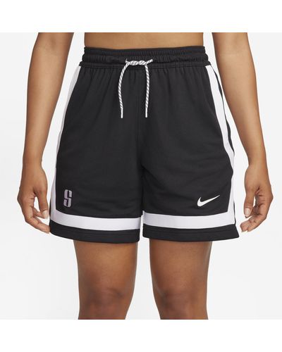 Nike LA LAKERS WNK DF FLY CROSSOVER SHORTS Black/Yellow