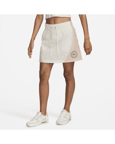 Nike Sportswear Heritage High-waisted Woven Mini Skirt - White