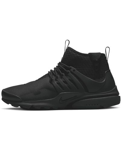 Nike Air Presto Mid Utility Shoes - Black