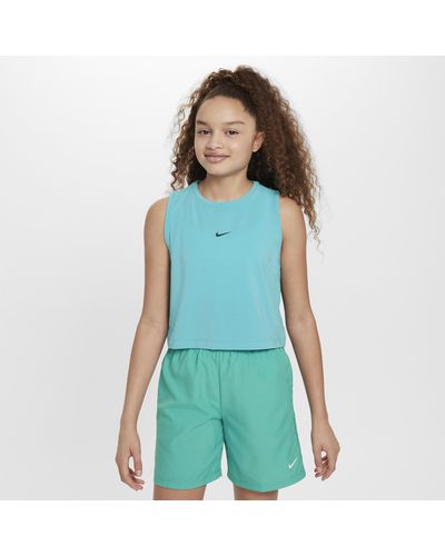 Nike Pro Girls' Dri-fit Training Tank Top - Blue