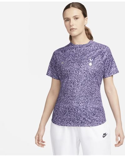 Nike Tottenham Hotspur Academy Pro Dri-fit Pre-match Football Top 50% Recycled Polyester - Purple