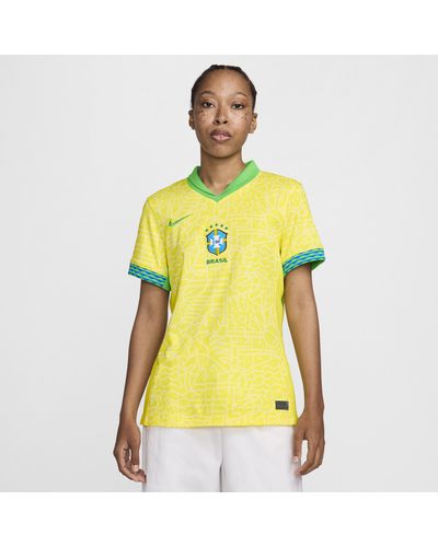 Nike Maglia da calcio replica dri-fit brasile 2024 stadium da donna - Giallo