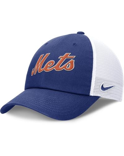 Nike New York Mets Evergreen Wordmark Club Mlb Adjustable Hat - Blue