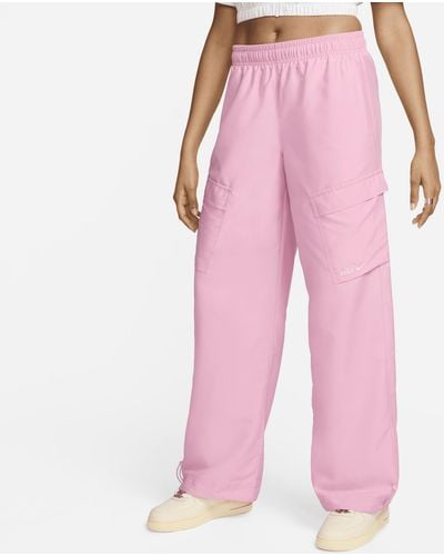 Nike Sportswear Woven Cargo Trousers Polyester - Pink