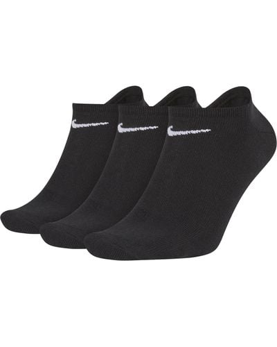 Nike Lightweight Onzichtbare Trainingssokken (3 Paar) - Zwart