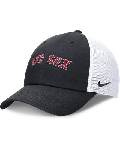Nike Boston Red Sox Evergreen Wordmark Trucker Adjustable Hat At Nordstrom - Blue
