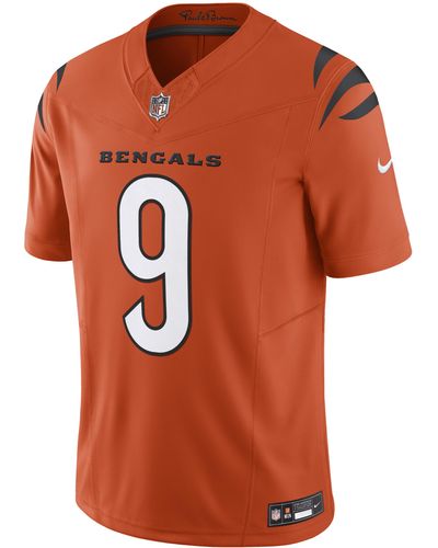 Nike Joe Burrow Cincinnati Bengals Dri-fit Nfl Limited Football Jersey - Orange