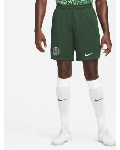 Nike Nigeria 2022/23 Stadium Home/away Dri-fit Football Shorts 50% Recycled Polyester - Green