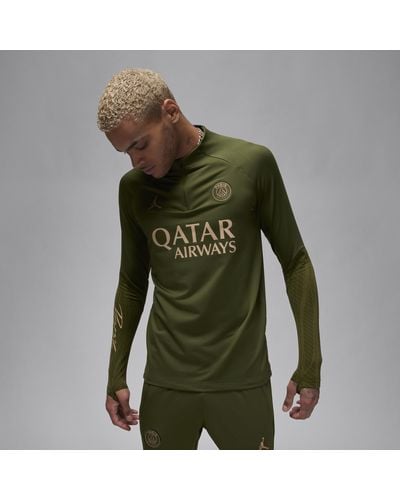 Nike Paris Saint-germain Strike Fourth Jordan Dri-fit Football Drill Top 50% Recycled Polyester - Green