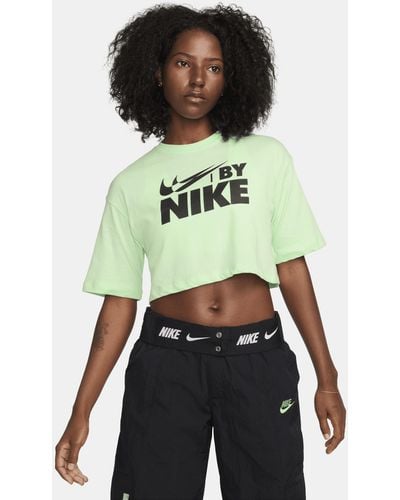 Nike Sportswear Cropped T-shirt Cotton - Green