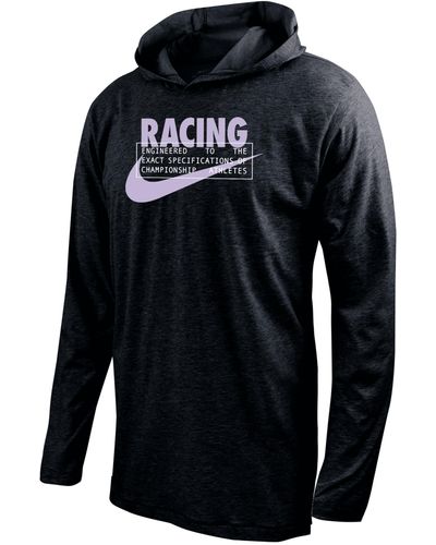Nike Racing Louisville Soccer Long-sleeve Hooded T-shirt - Black
