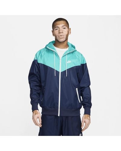 Nike Woven Windrunner Hooded Jacket - Blue