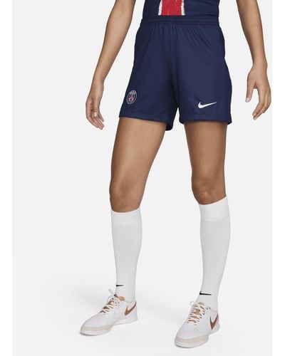 Nike Paris Saint-germain 2023/24 Stadium Home Dri-fit Football Replica Shorts - Blue