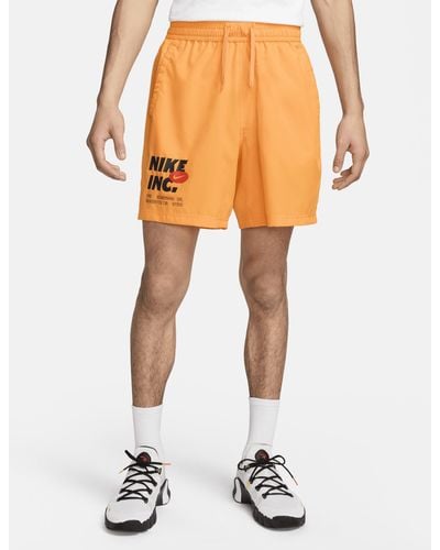 Nike Shorts da fitness dri-fit non foderati 18 cm form - Arancione