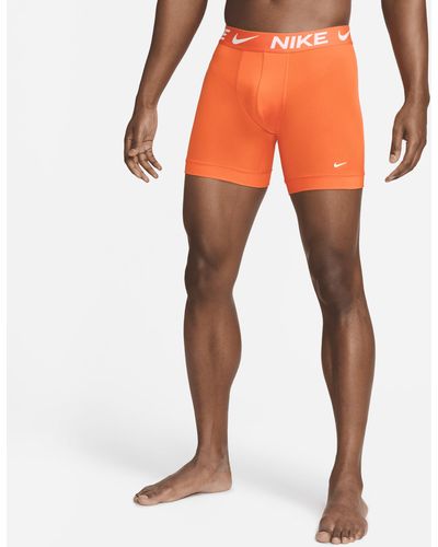 Nike Dri-fit Essential Micro Boxer Briefs (3-pack) - Orange