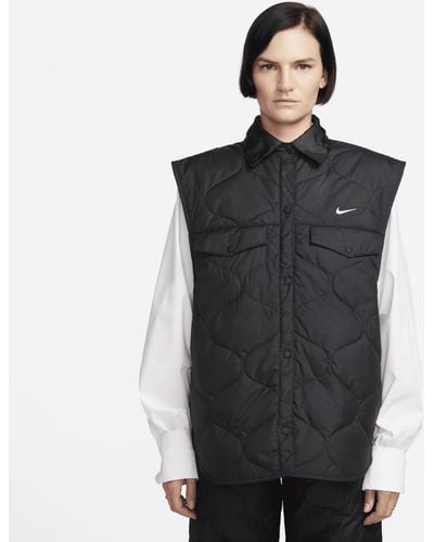 Nike Sportswear Essential Gilet 50% Recycled Polyester - Black