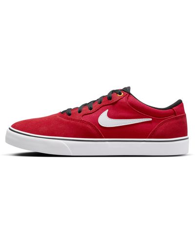 Nike Sb Chron 2 Skate Shoe Red