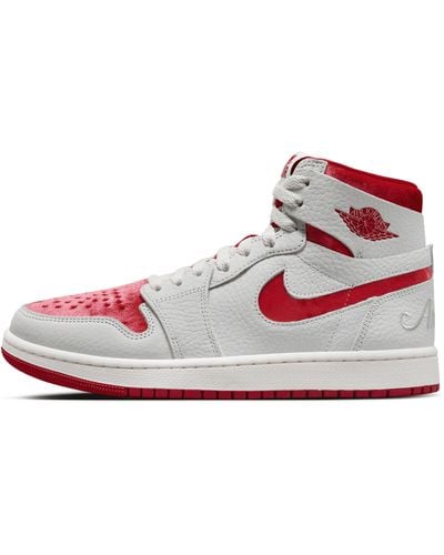 Nike Air Jordan 1 Zoom Cmft 2 'valentines Day' Shoes Leather - Gray