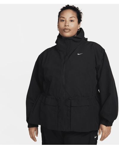 Nike Sportswear Everything Wovens Oversized Hooded Jacket (plus Size) - Black