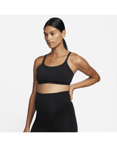 Nike Alate (m) Light-support Lightly Lined Nursing Sports Bra (maternity) - Black