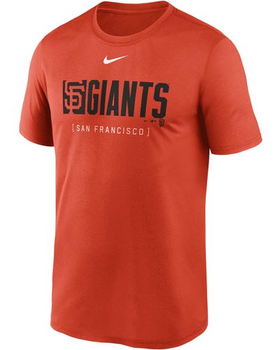 Nike San Francisco Giants Knockout Legend Dri-fit Mlb T-shirt - Red