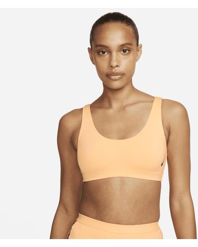 Nike Sneakerkini Scoop Neck Bikini Top - Orange