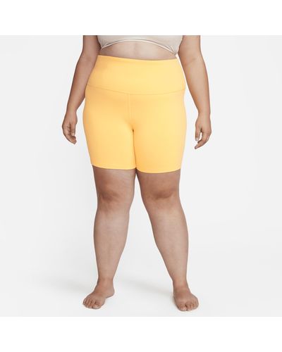 Nike Yoga High-waisted 7" Shorts (plus Size) - Brown