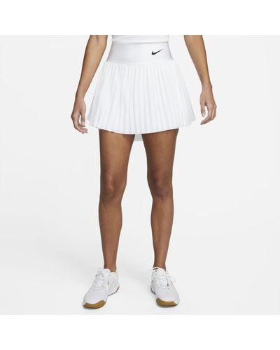 Nike Court Dri-fit Advantage Pleated Tennis Skirt - White