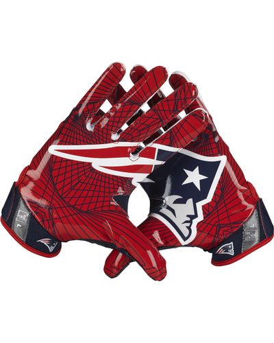 Nike Vapor Jet 4 (nfl Patriots) Men's Football Gloves - Red