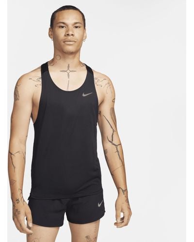 Nike Fast Dri-fit Running Singlet - Blue