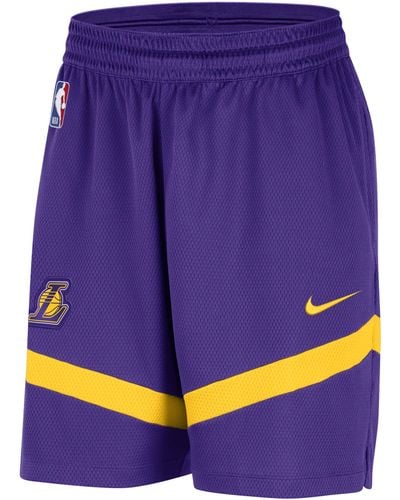 Nike Los Angeles Lakers Icon Practice Dri-fit Nba 20.5cm (approx.) Shorts 50% Recycled Polyester - Purple
