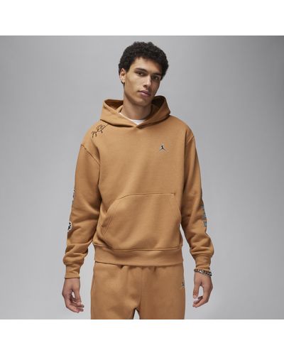 Nike Essentials Fleece Pullover Hoodie - Brown